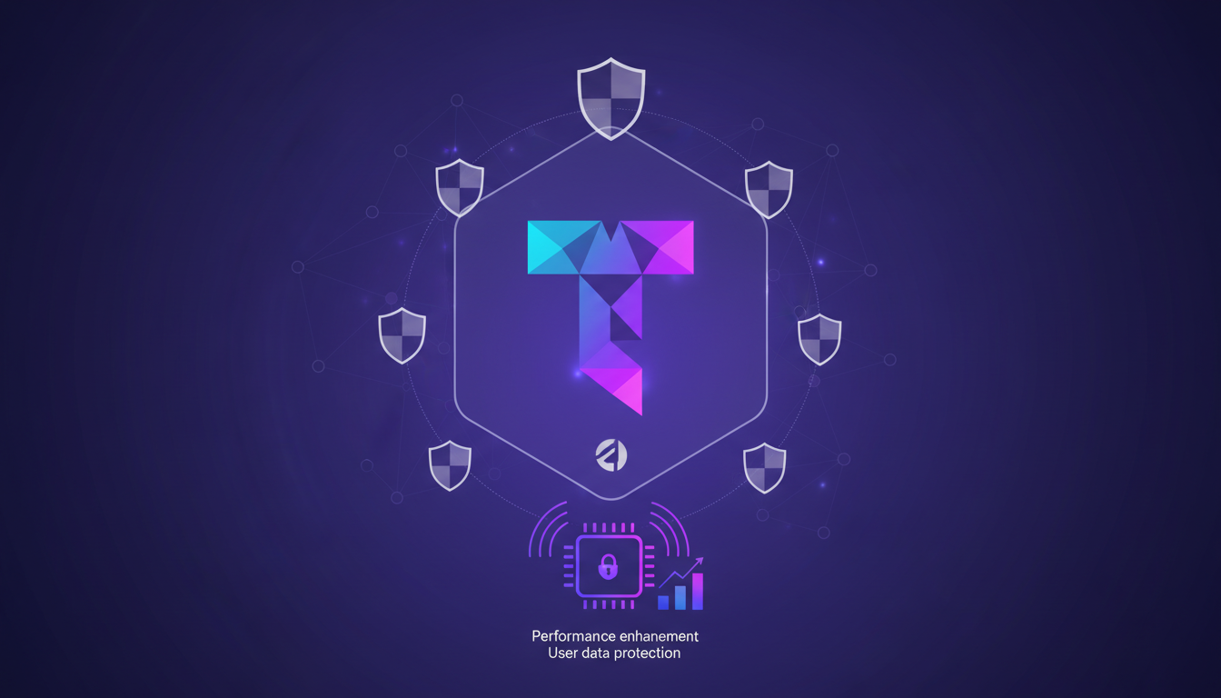 Modern illustration of Teal Draw app developed with Electron, highlighting security and performance, minimalist style.