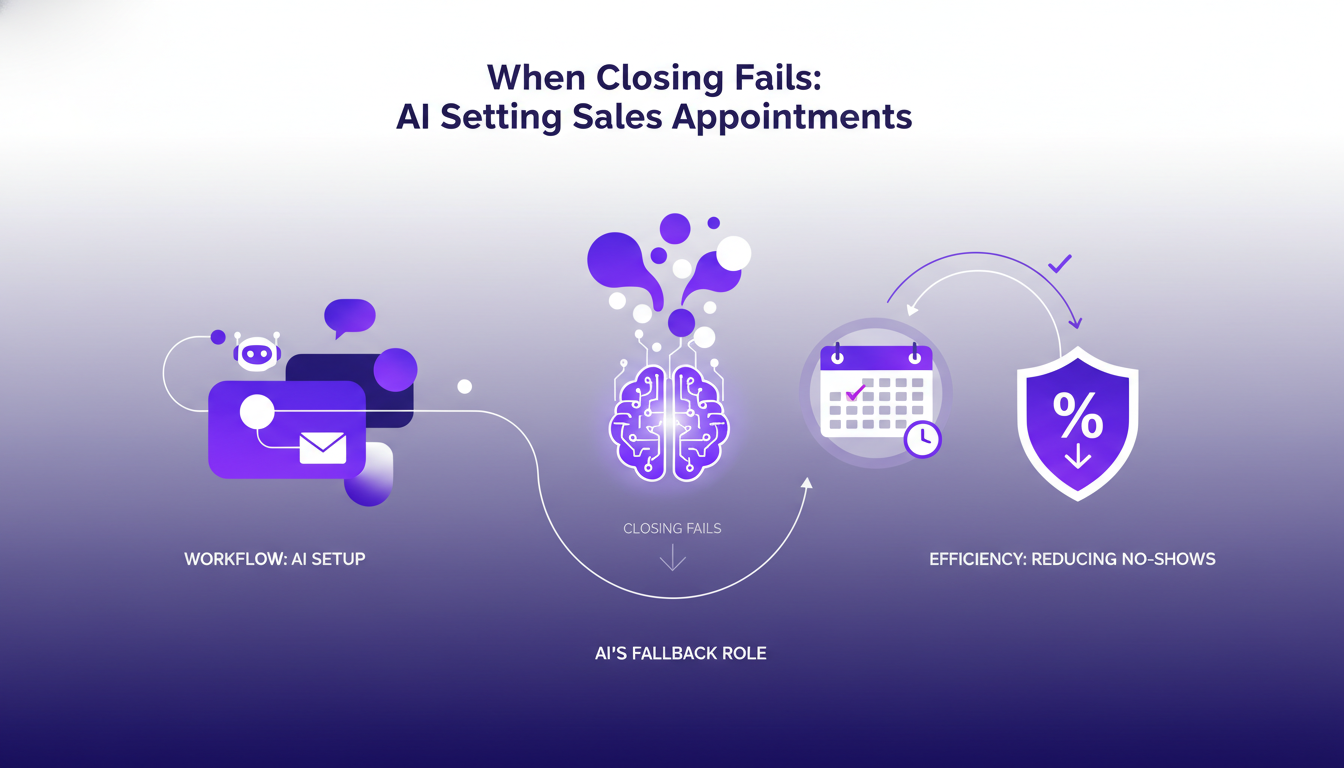 Modern illustration of AI scheduling appointments, symbolizing efficiency and innovation in sales.