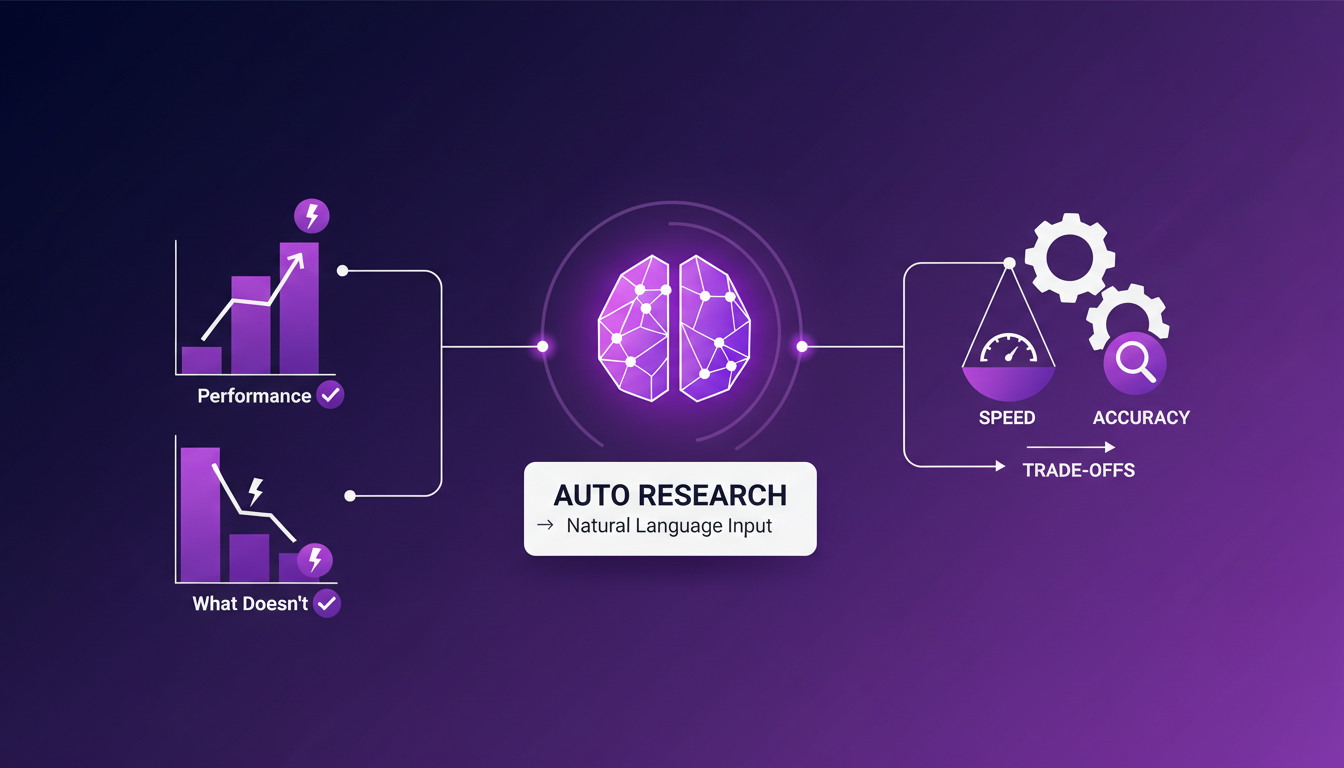 Illustration moderne sur l'optimisation des modèles, montrant des formes géométriques et dégradés, symbolisant l'IA et l'innovation.