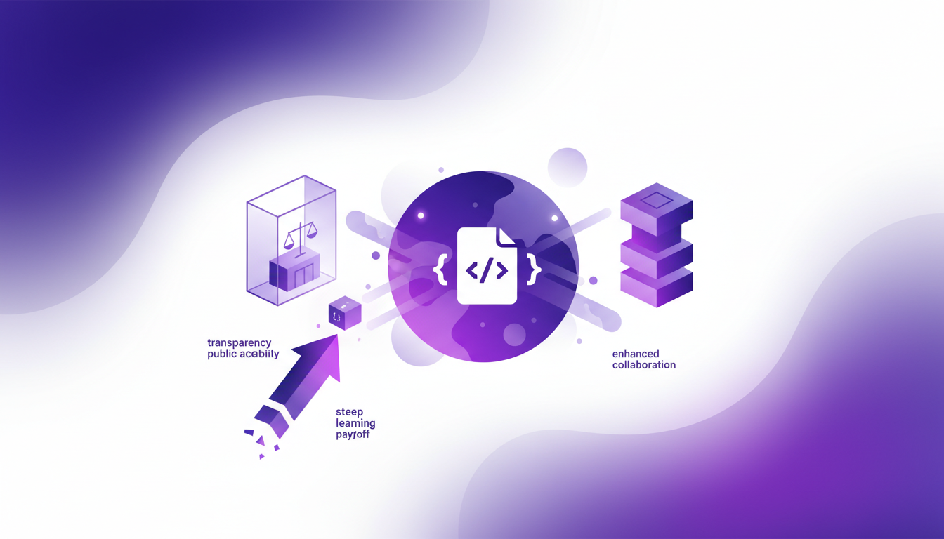 Modern illustration of government collaboration using Doc, highlighting innovation and efficiency through AI technology.