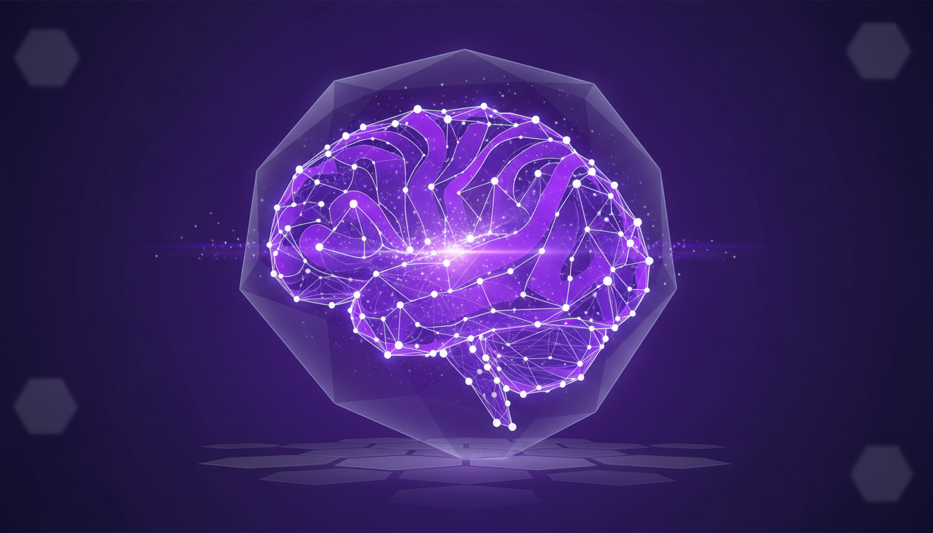 Modern illustration of digital emulation of a fly's brain with 140,000 neurons, connectome mapping, and spontaneous behavior.