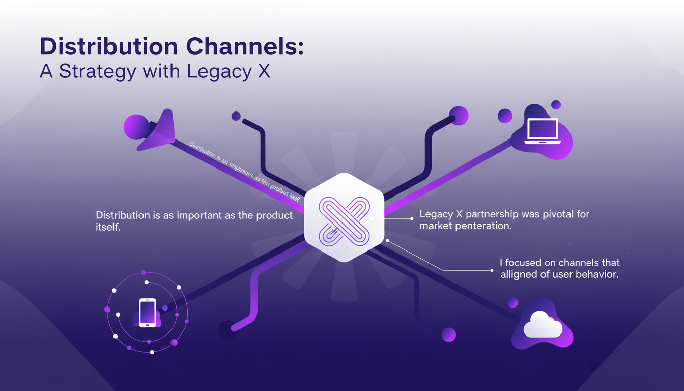 Modern illustration of distribution channels with Legacy X, highlighting strategic importance and alignment with user behavior.