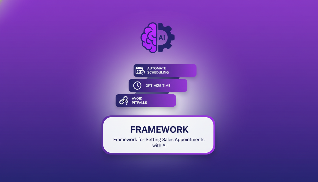 Illustration moderne sur la planification de rendez-vous avec l'IA, présentant des formes géométriques et une palette indigo-violet.