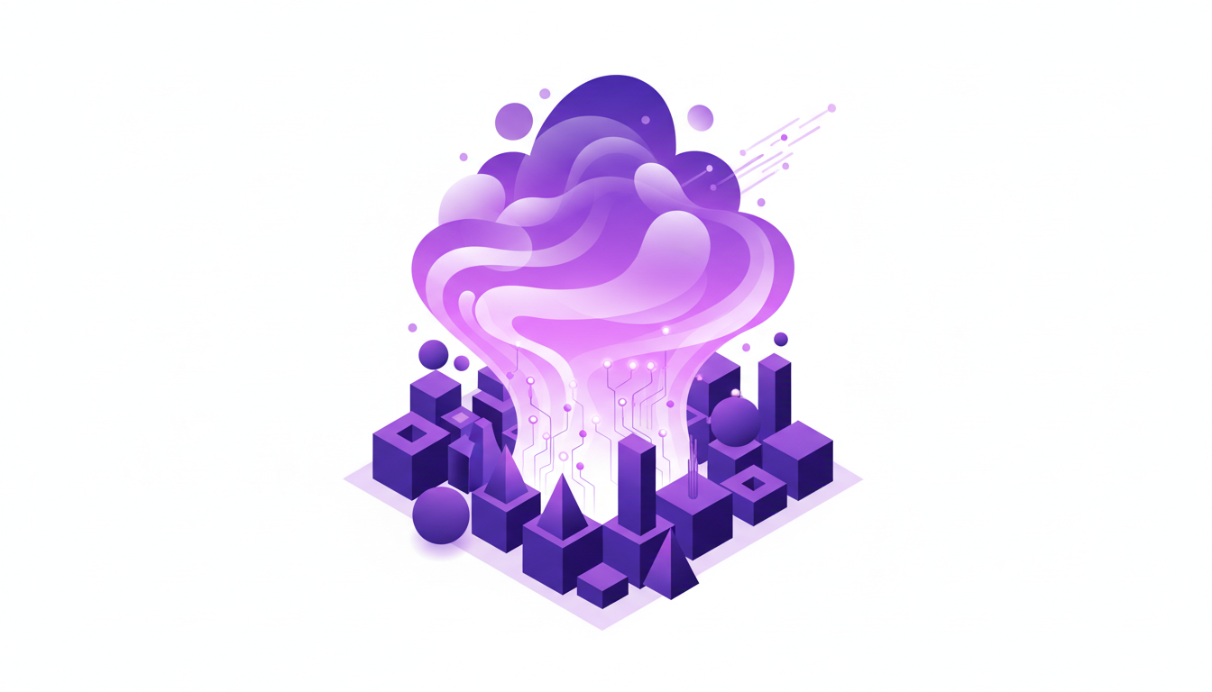 Illustration moderne sur le thème de la chaleur, symbolisant l'innovation et l'énergie avec des formes géométriques et des dégradés