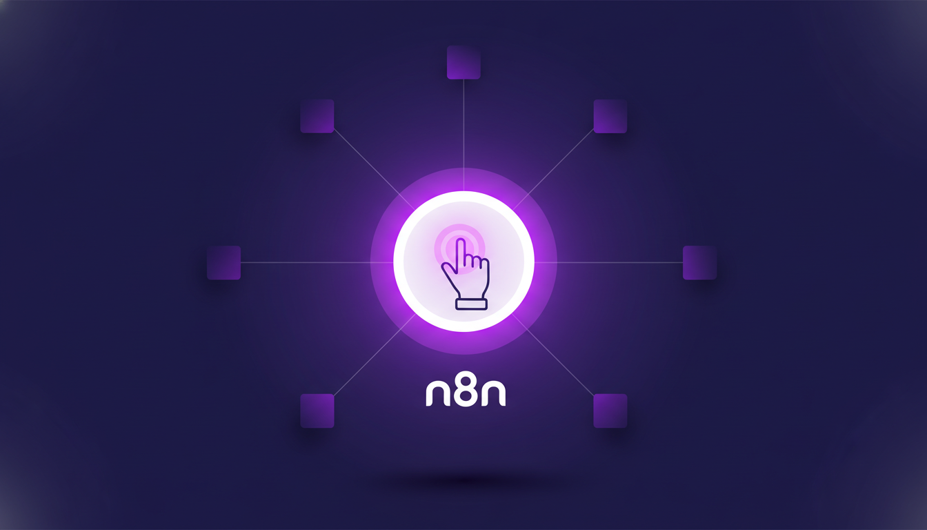 Modern illustration of human-in-the-loop automation, integrating human decisions in automated workflows, minimalist style.