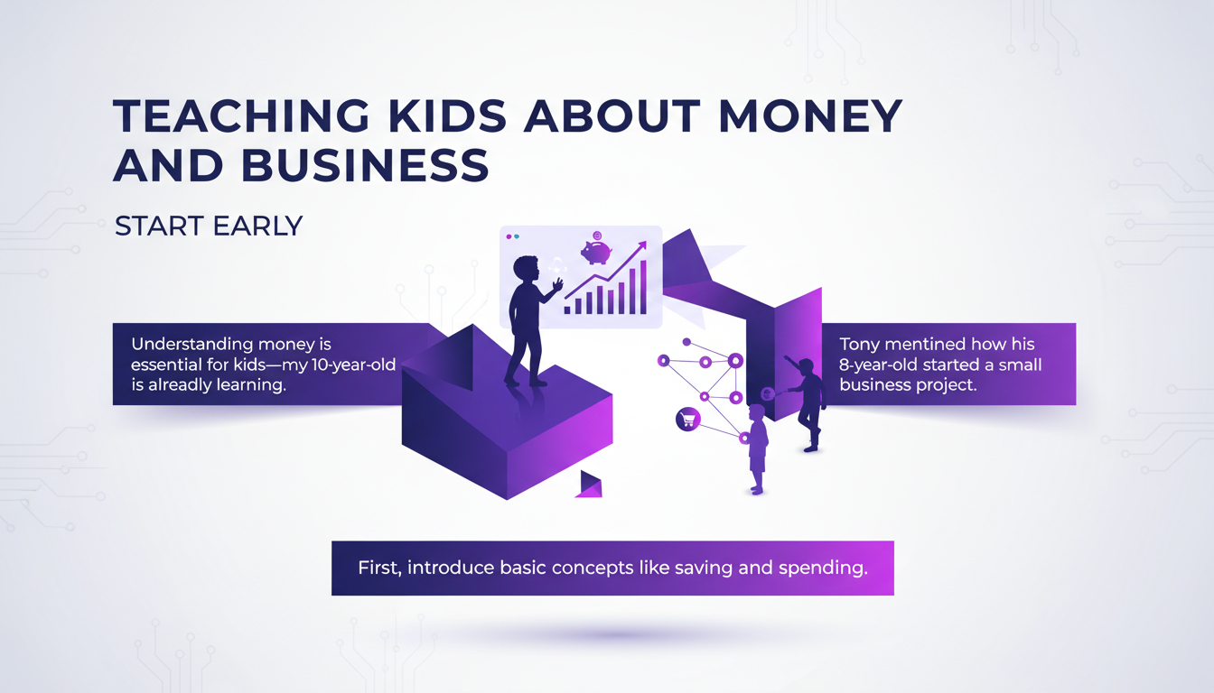 Illustration moderne enseignant aux enfants la gestion de l'argent, projet d'entreprise enfant de 8 ans, concepts de base épargne et dépenses.