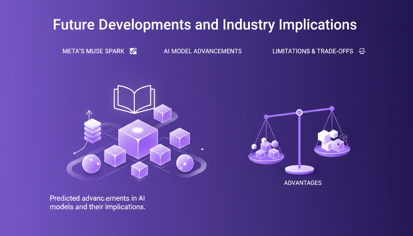 Modern illustration of future developments and industry implications with Muse Spark, highlighting open-source and AI advancements.