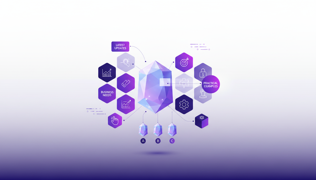 Illustration moderne d'opales personnalisées, montrant des options de personnalisation innovantes, avec des formes géométriques et dégradés violets.