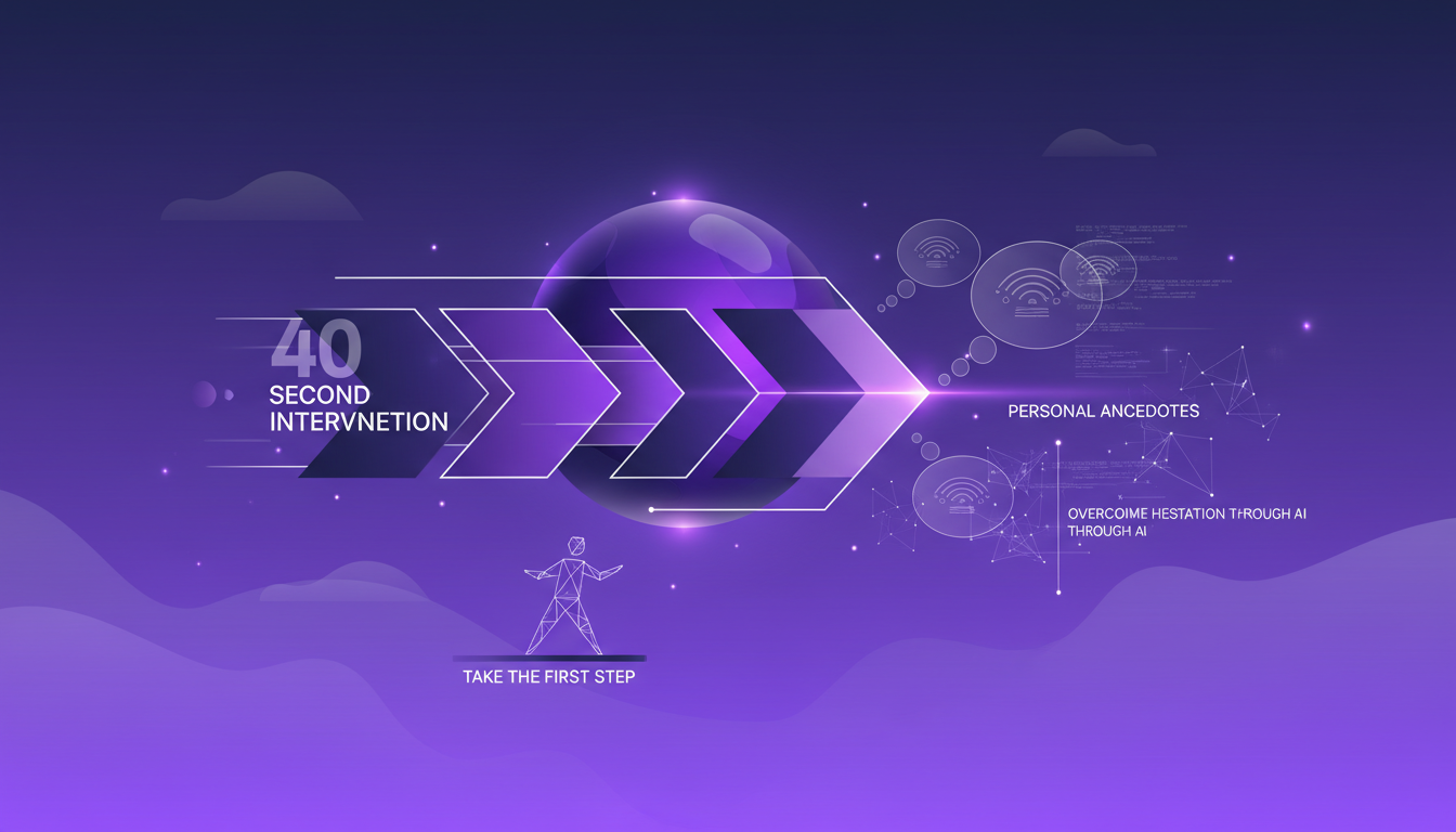 Modern illustration of immediate action with geometric shapes, highlighting the critical 40-second intervention importance.