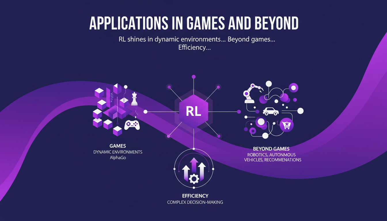 Modern AI illustration in games and beyond, featuring indigo and violet gradients with geometric shapes, symbolizing AI efficiency.