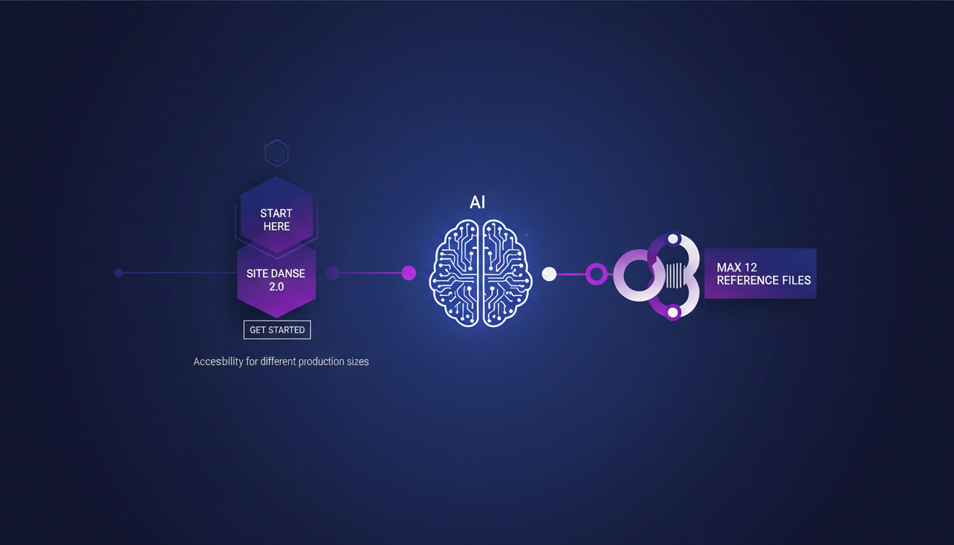 Modern illustration of deployment and accessibility with geometric shapes, indigo and violet gradients, for Seedance AI 2.0.